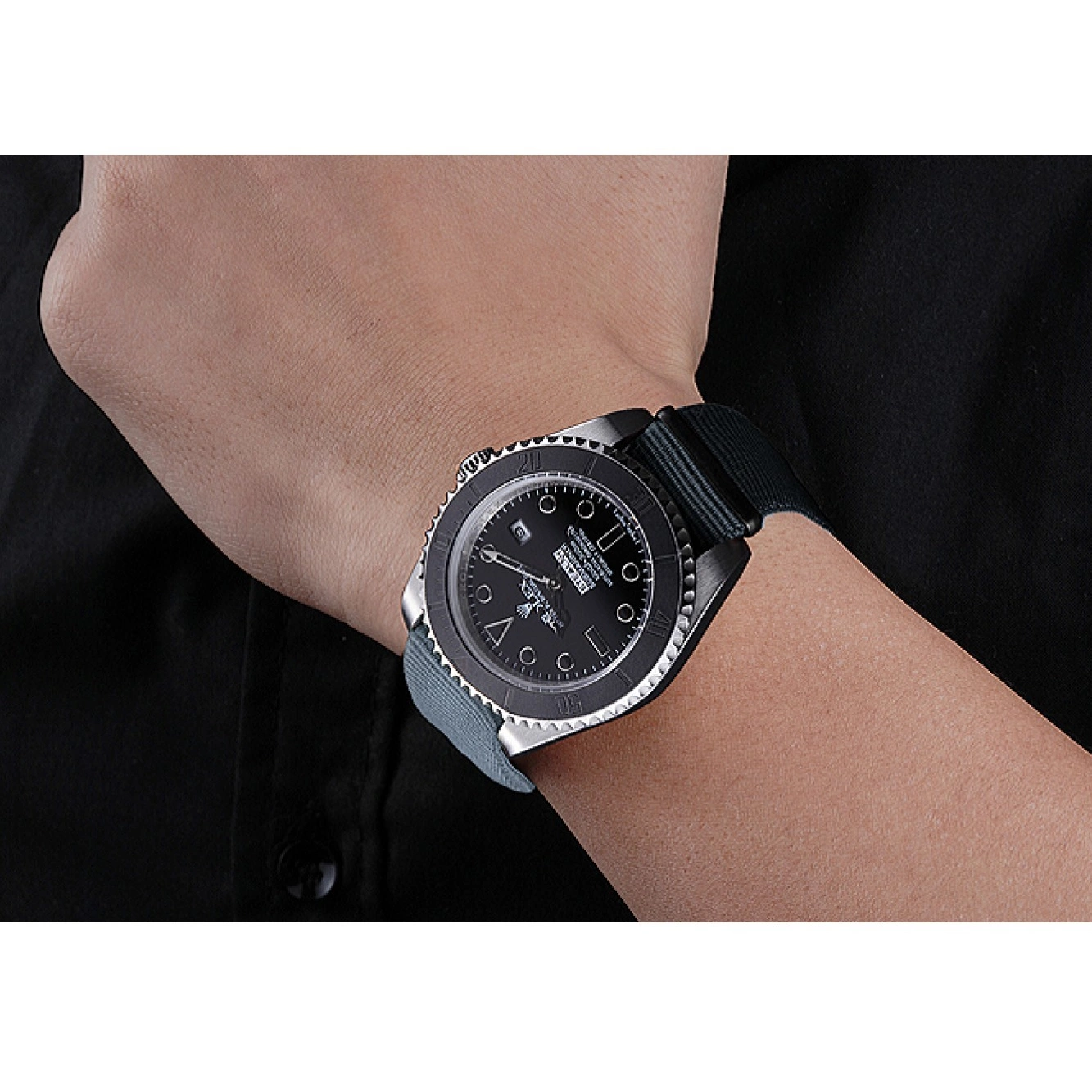 Rolex copies cheap 621991 Rolex Grey Submariner Stealth 0622